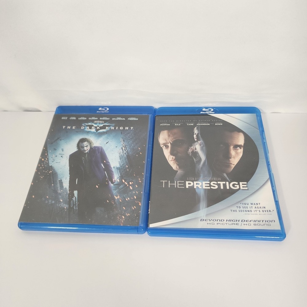 Christopher Nolan Blu-ray Lot The Dark Knight & The Prestige 3 Discs